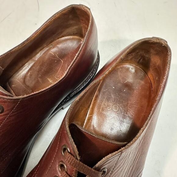 FULLY RESOLED Crockett & Jones Stirling Plain Toe Derby US 9.5 Wide (E) - Picture 9 of 12